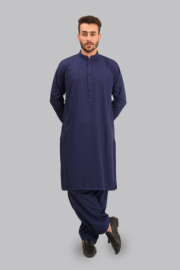 Navy Blue Shalwar Kameez