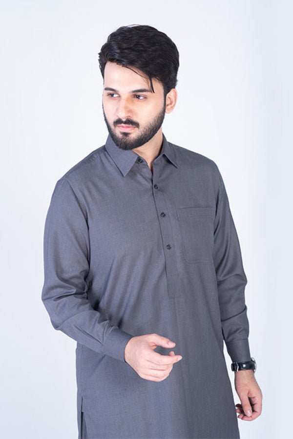 Grey Shalwar Kameez