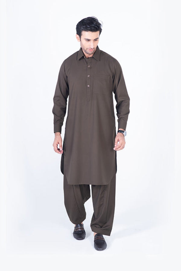 Dark Brown  Shalwar Kameez